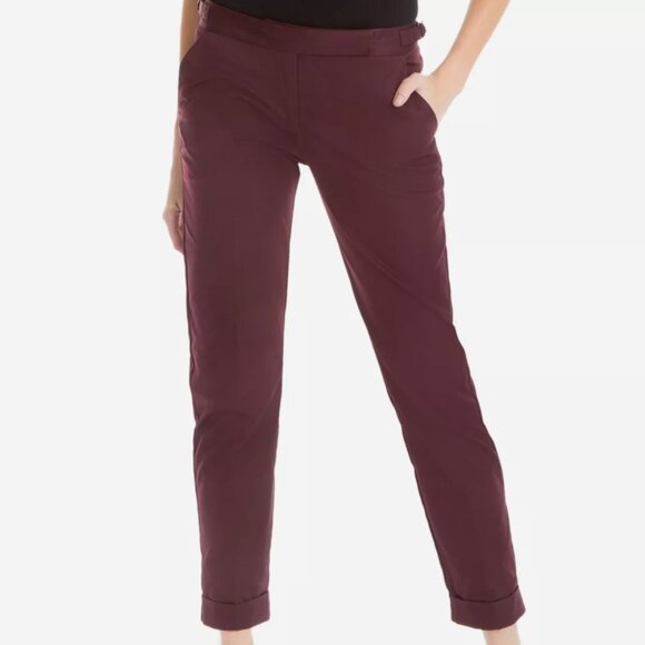 MAX STUDIO London Dress Pants – Purple Burgundy – Size 2 - Picture 1 of 11